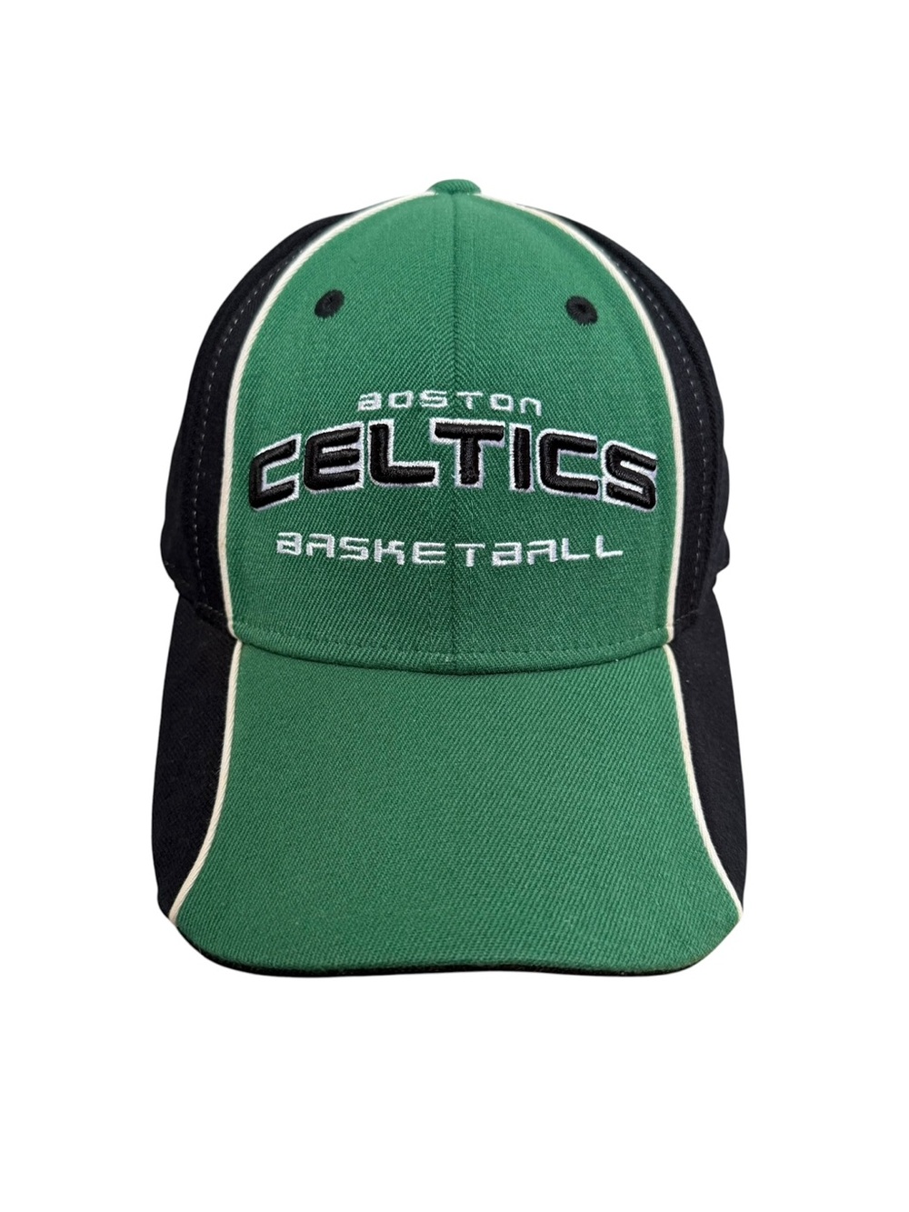 Boston Celtics Basketball Baseball Cap Hat NBA Elevation Green Black One Size